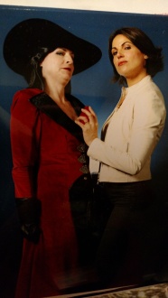 The real Regina/Evil Queen held my heart. She said I looked amazing. You had to be there.
